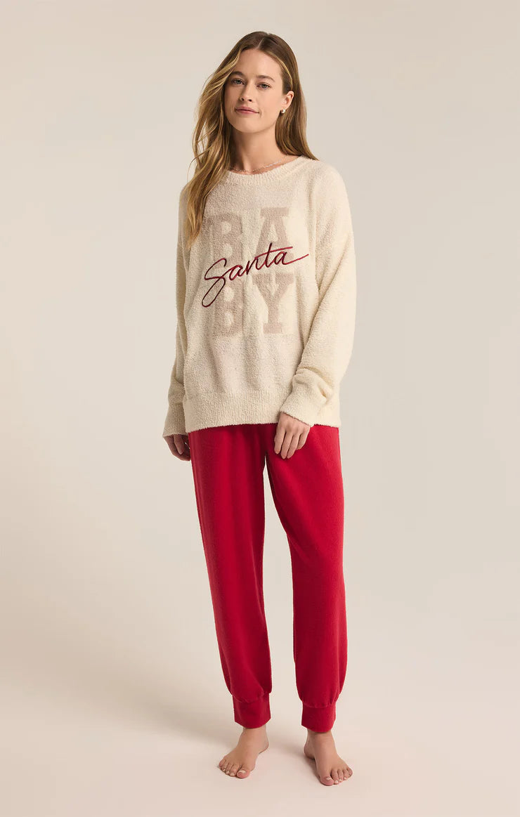 Z Supply Sea Salt Santa Baby Cozy Sweater